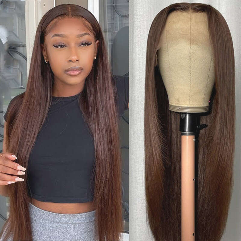 HD Front Lace Wig Front Women S Brown Human Hair Lace Wig