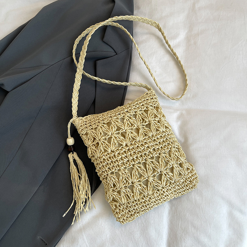 Summer woven small for women 2025 new fashionable beach bag, beautiful, trendy and personalized crossbody bag #swissmilitary