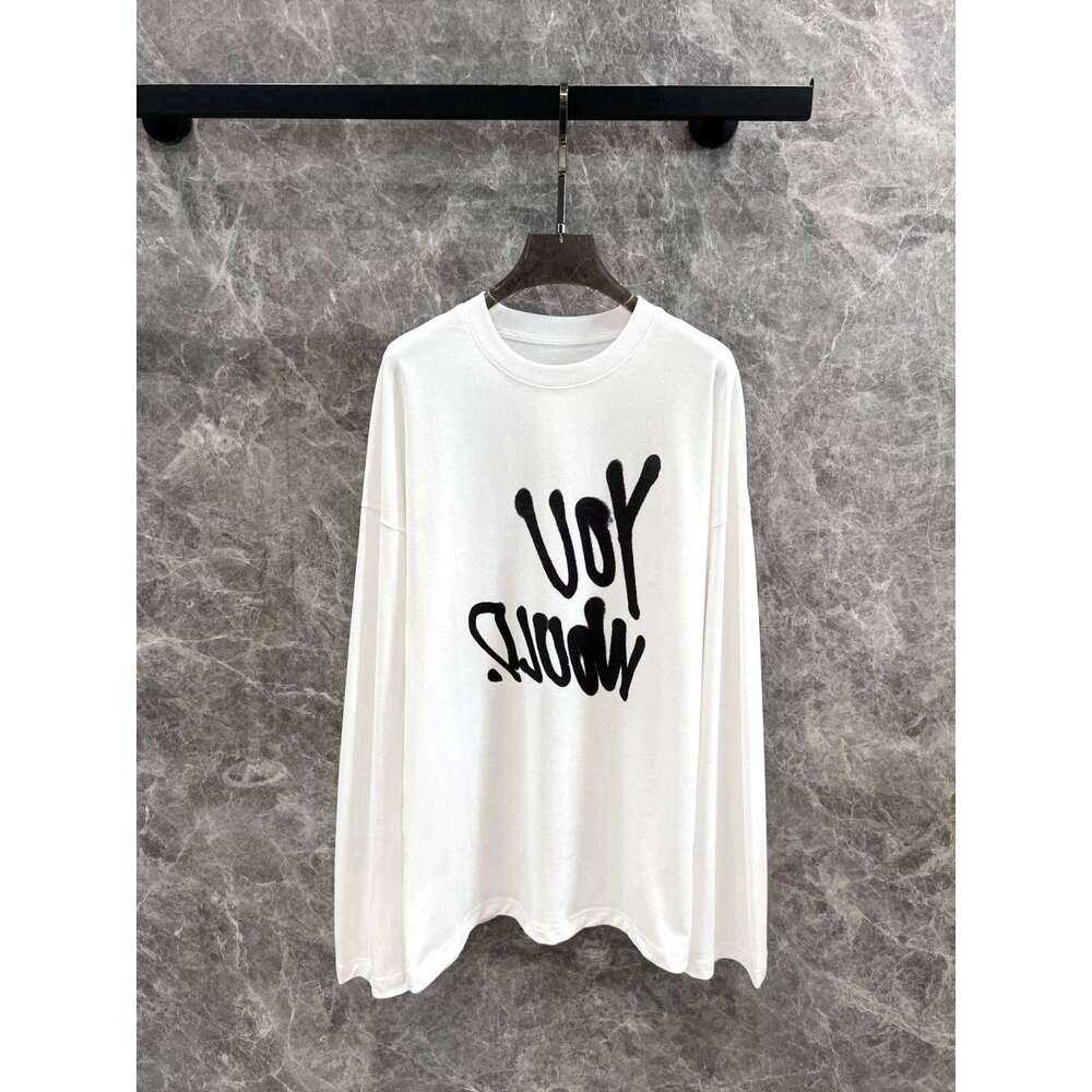 Shenzhen Nanyou AC new loose large letter printed long sleeved T-shirt for men women, spring and summer sun protection shirt