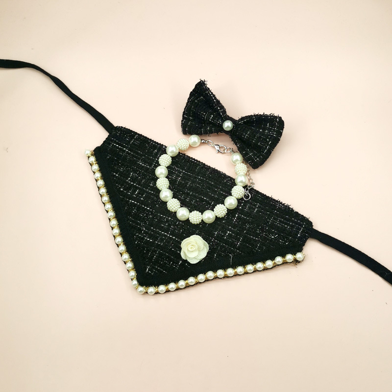 New Ins Pet Product Supplies Chic Style Dog Bandana Bowknot Cat Dog Accessories