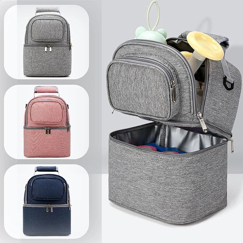 Insulation Bag Milk Storage Breastfeeding Milk Insulation Breast Maternity Cooler Double Layer Fresh Preservation Bag 250227