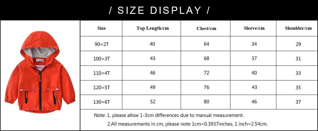 Ddmyshoesvip Boys Spring Autumn Coats Kids Jackets Toddler Hooded Windbreaker With Pocket Children Zipper Outerwear Baby Clothes Years