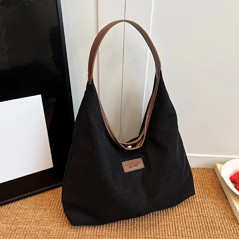 Ship from US Capacity Womens Shoulder BagVersatile Retro Hobo BagPU Leather Bucket ToteChic Underarm Handbag 250227FBB