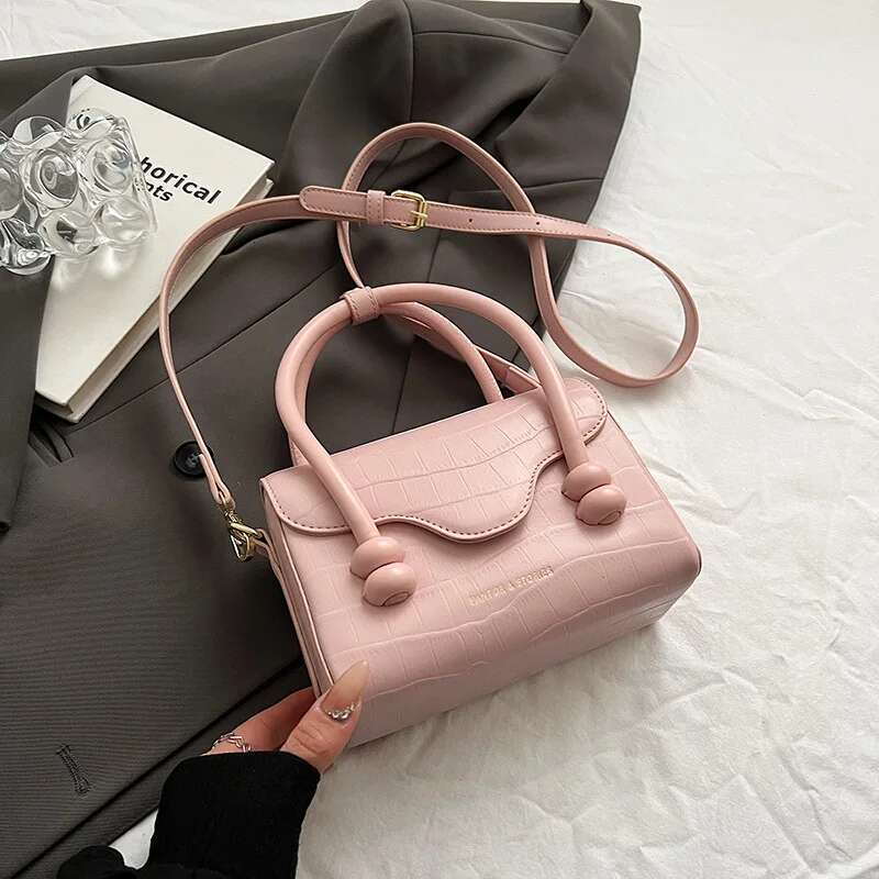Handbags New Ladies Shoulder Commuter Girl Crossbody Simple Solid Colour Small Square Bag Handbag Car Ing Craf