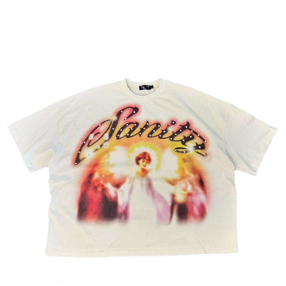 American casual trend short sleeved T-shirt for both men and women, loose oversized hip-hop versatile top