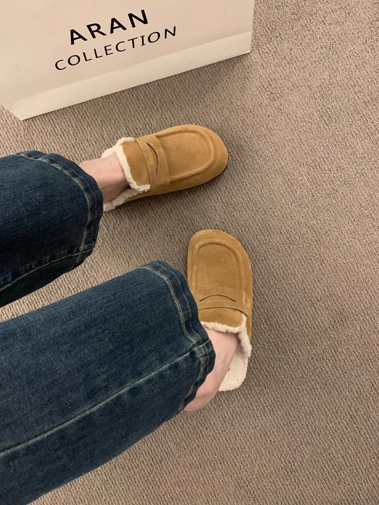 Winter Outdoor Cotton Casual Fashionable Warm Boots Comfortable and Non-slip Womens Home Slippers XW6.5