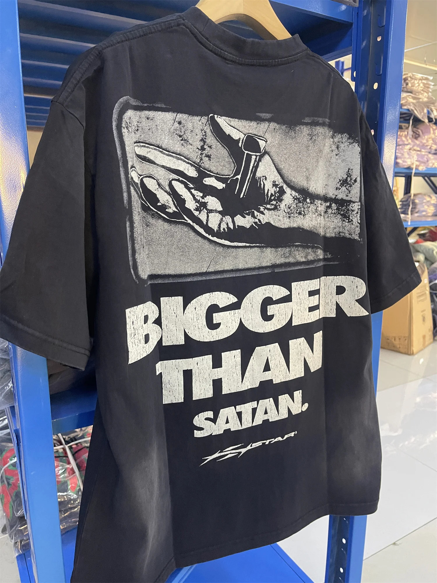 Arrival HELLST- Saviors Print High-Street Wear Full Cotton Quality Tops T-Shirt 250227