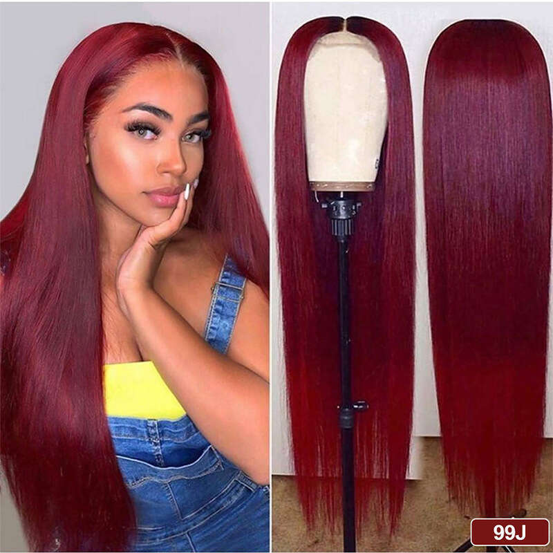 HD Front Lace Wig Real Female Front Lace Wig J Headset Straight Human Hair