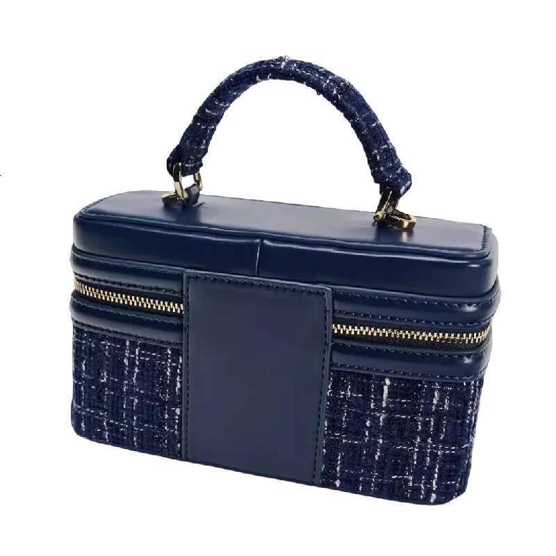 Women's Bags Vintage Elegant Woolen Box Square Chains Crossbody Shoulder Bag For Women New Brand Fashion Handbag