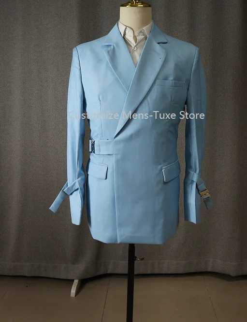 2 Pieces Mens Business Suits Regular Fit Notch Lapel Prom Tuxedos For Wedding BlazerPantsDoes not include chest accessories 250224