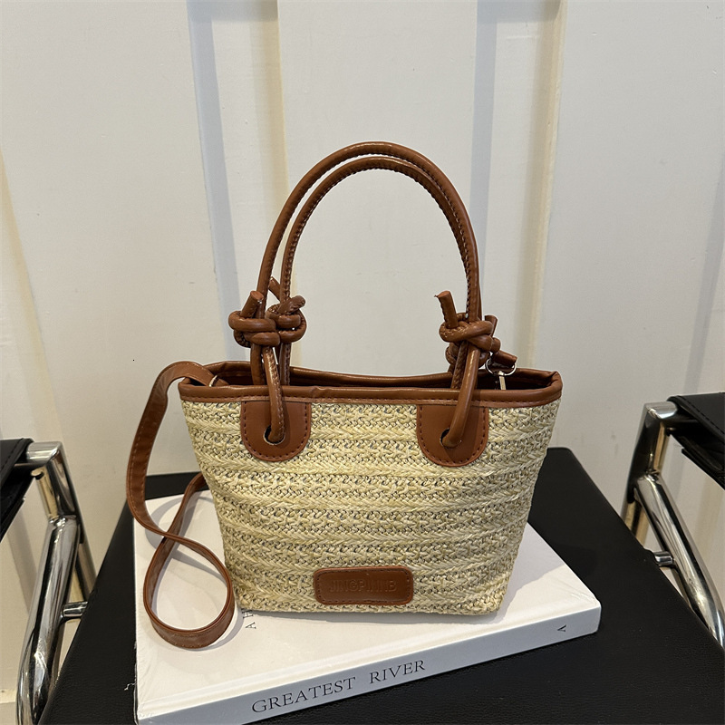 Simple One Shoulder Big Women 2025 Summer New Large Capacity Tote for Vacation and Leisure Beach Bag #swissmilitary