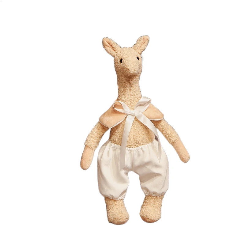 INS Kawaii Animal Baby Bedroom Accommodation Doll Cute Giraffe Plush Toy Childrens Stuffed Alpaca Doll Childrens Comfortable Toy 250226