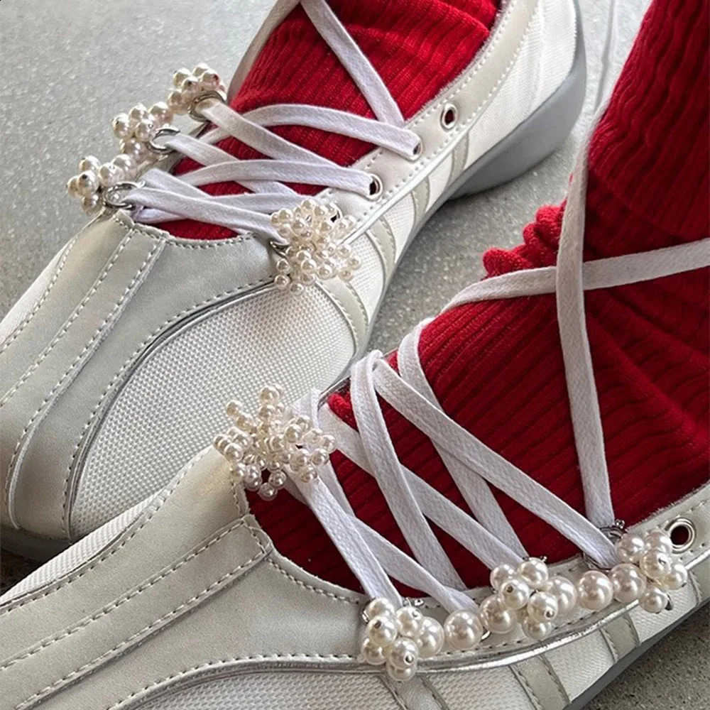 Pearl Shoes Clip Delicate Bow Shaped Shoe Charms Sneakers Decorating Keyring Ornament Decoration For Bags Phones 250218