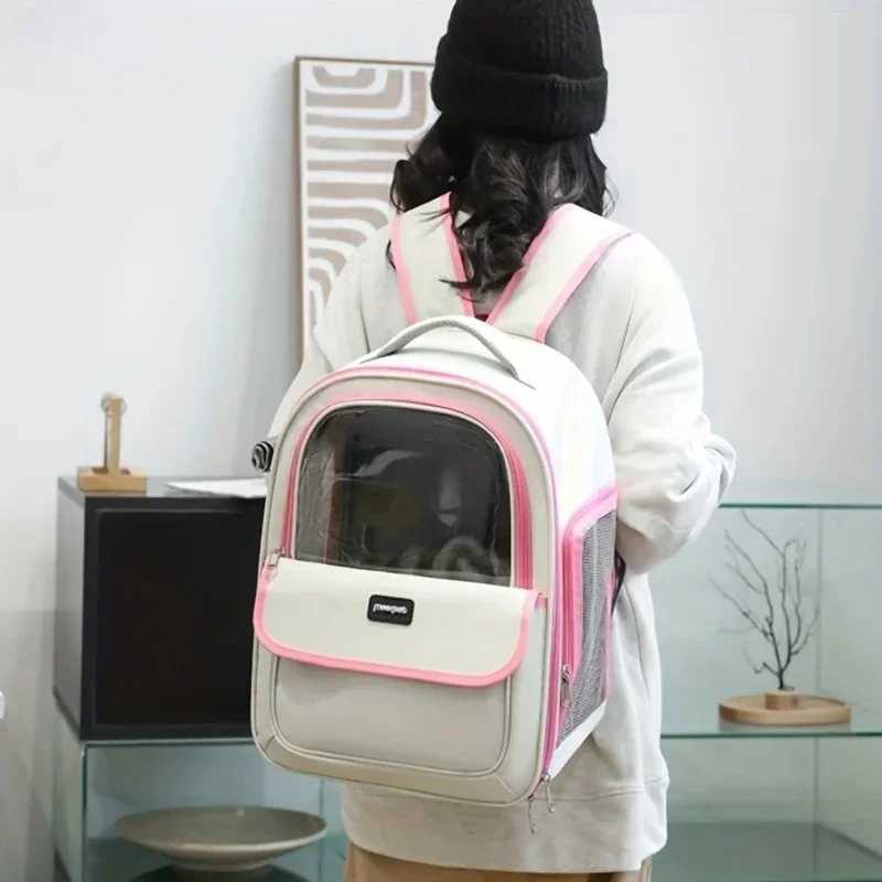 Pet Backpack Outdoor Large Cat Backpack Transparent Cat And Dog Supplies Capsule Breathable Carrying Bag Backpack Home 250205