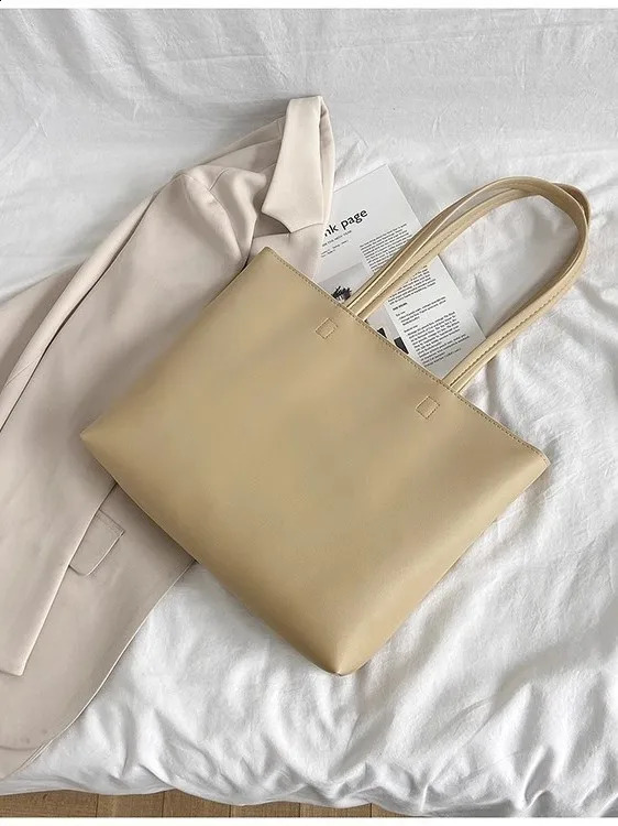 Ship from US Tote Bag for Women Large Capacity Simple Japanese Handbag Casual Versatile Shoulder 250227FBB