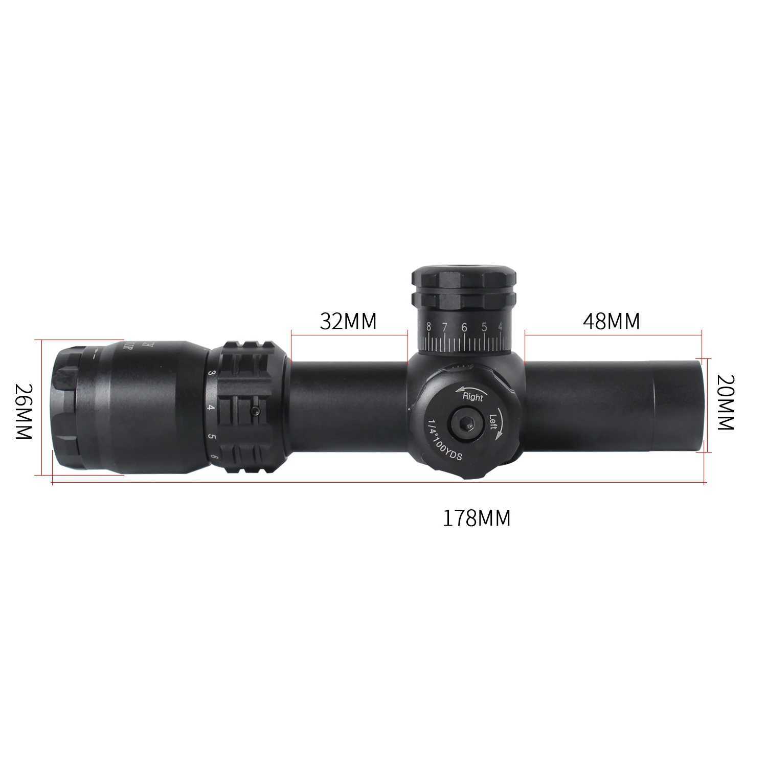 March 2-8x20 IR Tactical RiflesScope free mount Optics Rifle Scopes sight HD R/G Hunting Scopes night vision scope Sniper rifle X250228