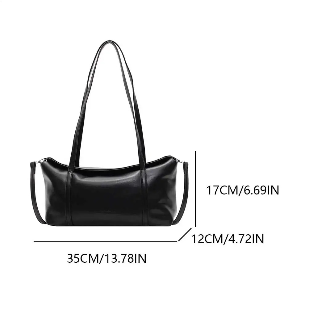 Ship from US Womens fashionable shoulder bag slow tote detachable long strap cross body messenger bag 250228FBB