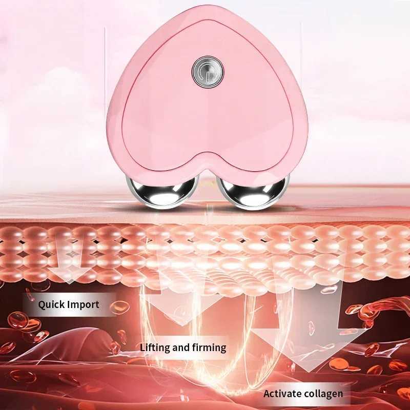 New Micro Current Beauty Device Mini Portable Facial Lifting Roller Weight Loss Massage Machine EMS Exquisite Contour Enhancement Facial Care W250228