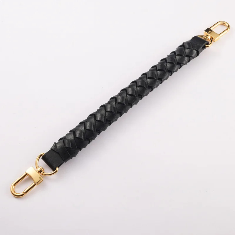 Woven Tote Handle Cowskin Genuine Leather Short Strap for Handbag Bag Parts Accessories Wholesale 31*2.5cm 250214