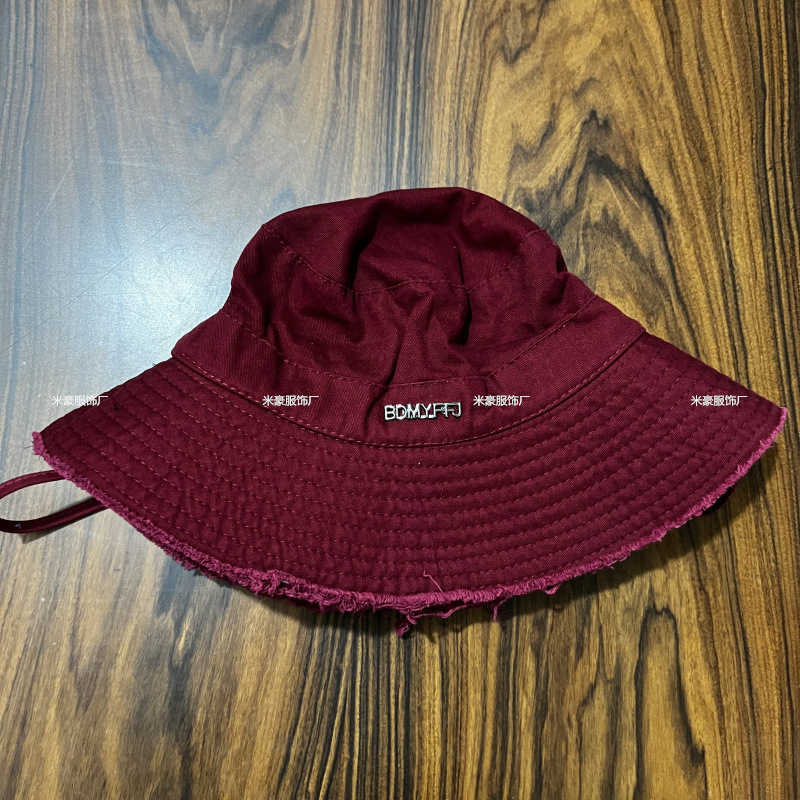 Wide Brim Hats Bucket Hats Korean style fashionable fringed letter large eave fisherman hat for women sun shading rope outdoor leisure hiking sun prot