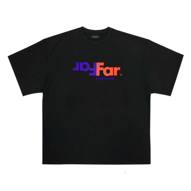 Minority fashion brand Far Archive letter printed Vibe style street hip-hop men's and women's loose short sleeved T-shirt