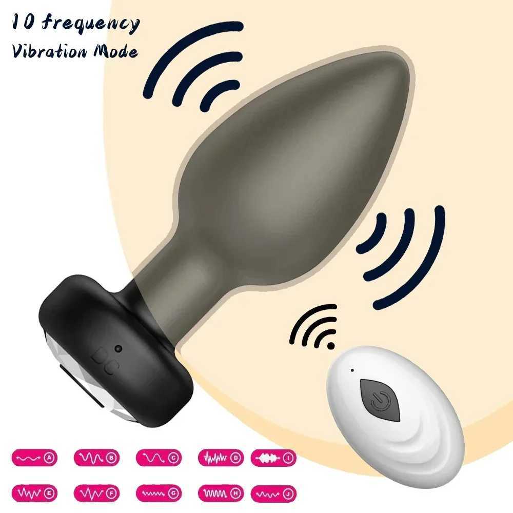 APP Wireless Control Anal Butt Plug Vibrator Men Prostate Massager Stimulator Female Masturbator Adult Sex Toy for Women Men GayW250228