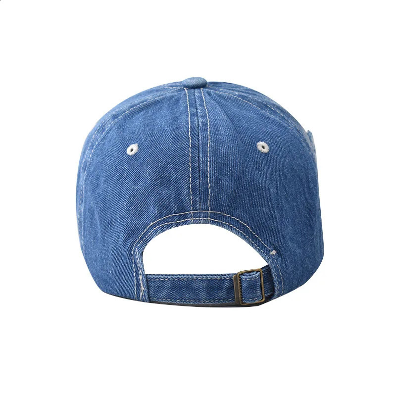 Summer Outdoor Sun Shade Washed Denim Hat For Men Trucker Hats High Quality Women Cap Worn Hole Baseball Caps 250218
