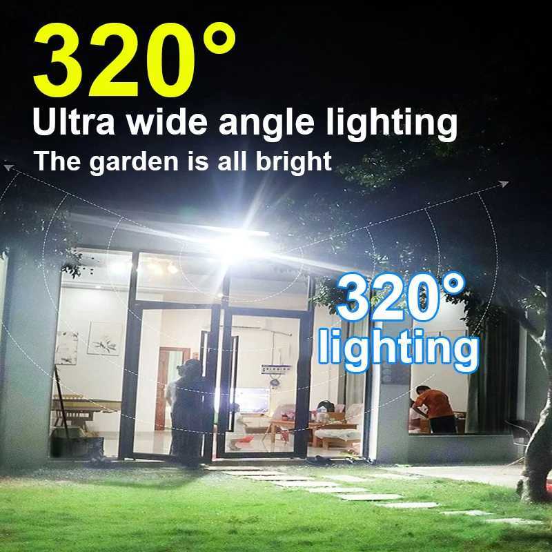 15000LM lighting 500 outdoor solar light with motion sensor 3-mode waterproof IP65 solar street light Z250301