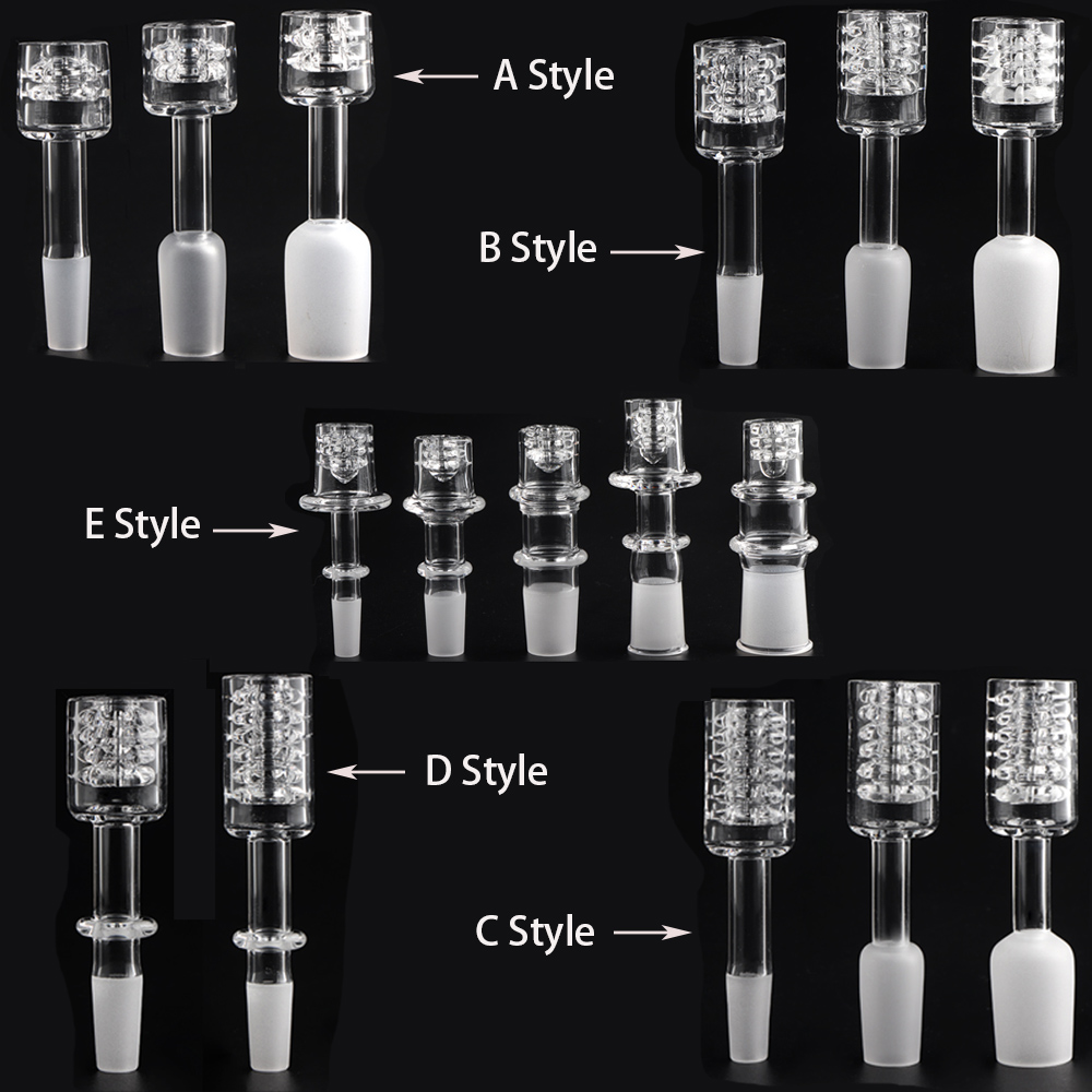 2/4/6 Stack Diamond Knot Quartz Nail Banger With Joint Daisy Domeless Nails