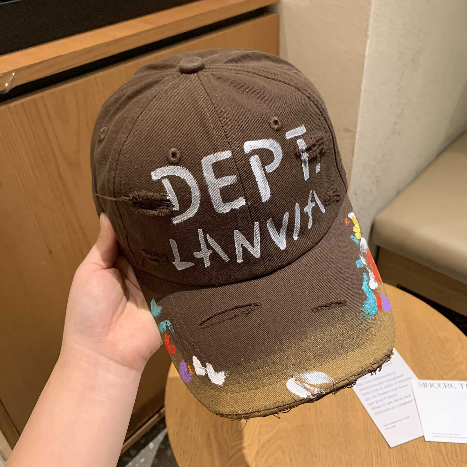 Wide Brim Hats Bucket Hats Big head circumference niche design American hole breaking baseball cap for men in summer small face curved brim hiphop duc