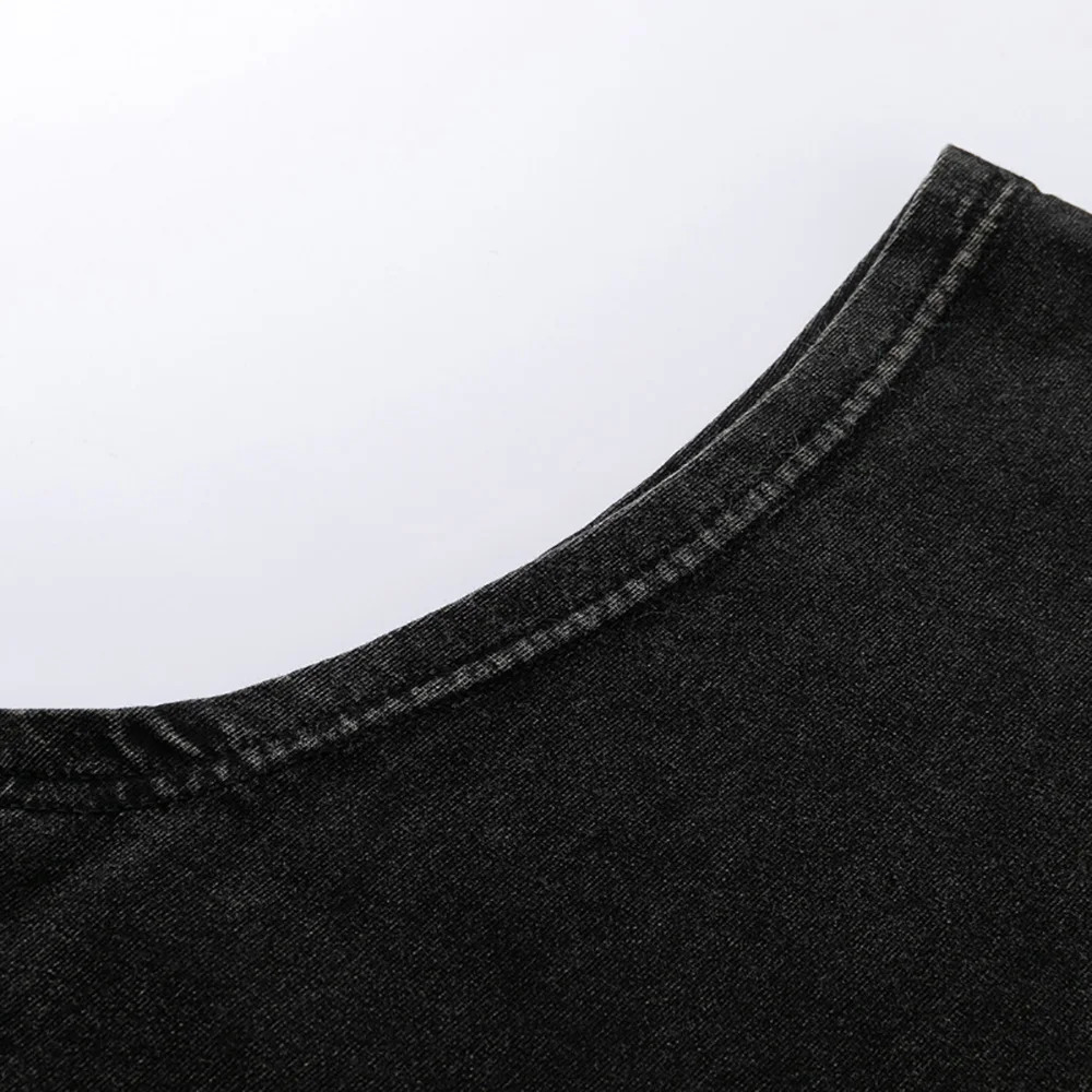 100% Cotton Vintage Vest T Shirts Men oversize Washed Tank Tops Summer Women Vintage Sleeveless Short Sleeve Y2K Streetwear 250226