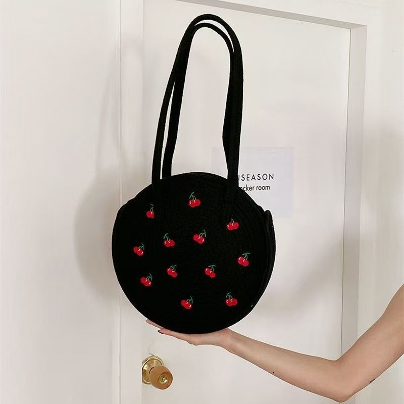 Summer fresh grass women's 2025 new niche woven tote beach shoulder bag #swissmilitary