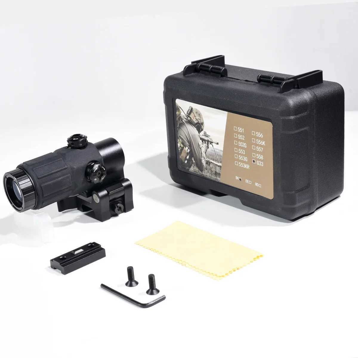 558 553 G33 Red Dot Sight Holographic Flip 3X Magnifier Weapon Optics REFLEx Sights Scope Collimator Hunting AccESSories X250228
