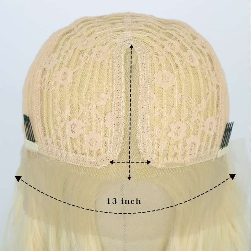 HD Front Lace Wig Front Lace Female Hand Hook Big Wave Long Curled Hair Synthetic Full Headset Wig Gold