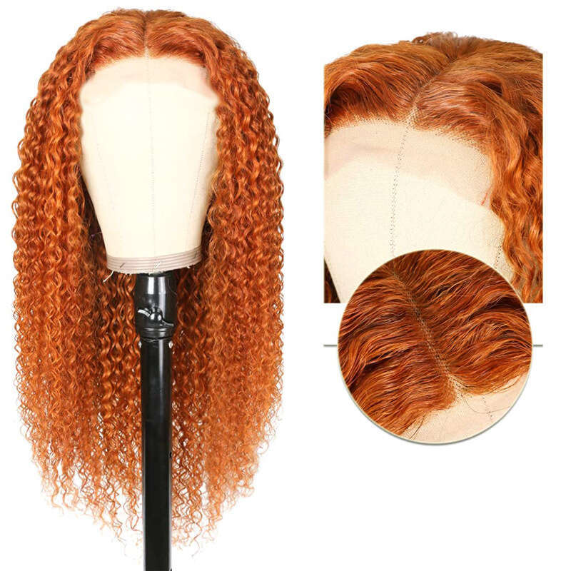 HD Front Lace Wig Real Cover Water Wave Wig Lace Front Human Hair