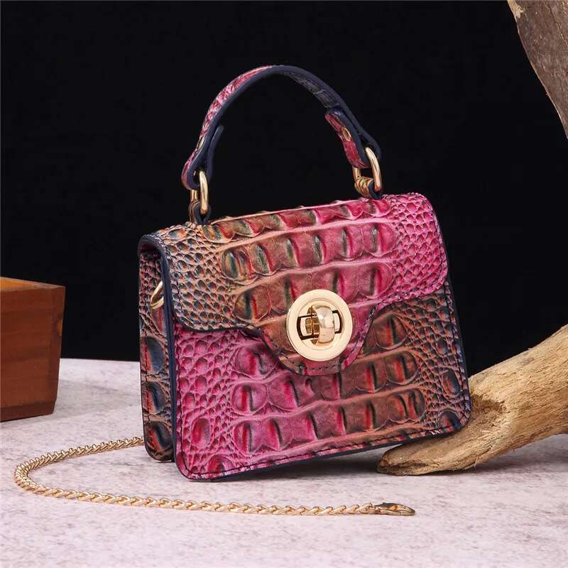 Women's Bags XMESSUN New Trendy Crocodile Pattern Handbags For Women Fashion Designer Ladies Chain Shoulder Messenger Crossbody Bag