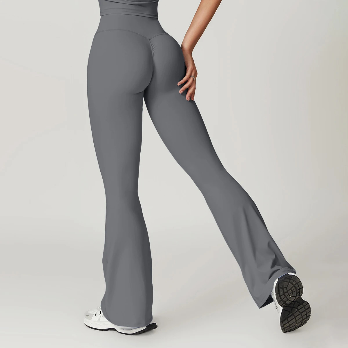 Sports Flared Leggings Womens Gym Yoga Pants Fitness High Waist Wide Leg Tights Legging Casual Workout Flared Trousers Clothing 250226