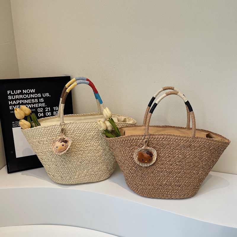 Fashion vacation style handbag for women in spring and summer 2025 new trend, internet celebrity grass woven shoulder bag batch #swissmilitary