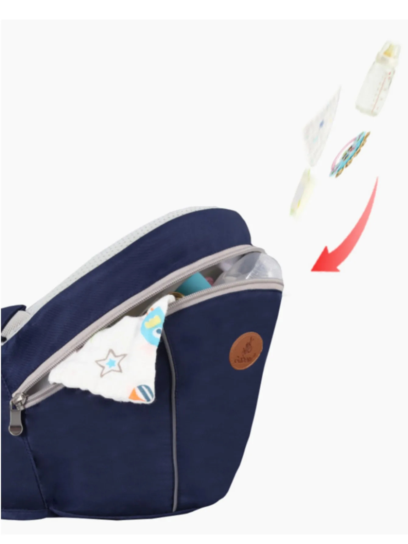 Stylish hip seat baby carrier with premium breathable baby carrier and multi-function baby carrier 250227