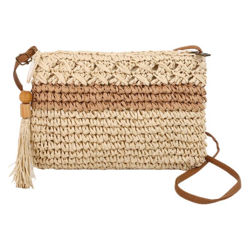 2025 New Straw for Women, Large Capacity Single Shoulder Diagonal Span Bag, Summer Leisure Fashion, Seaside Vacation Woven Bag #swissmilitary