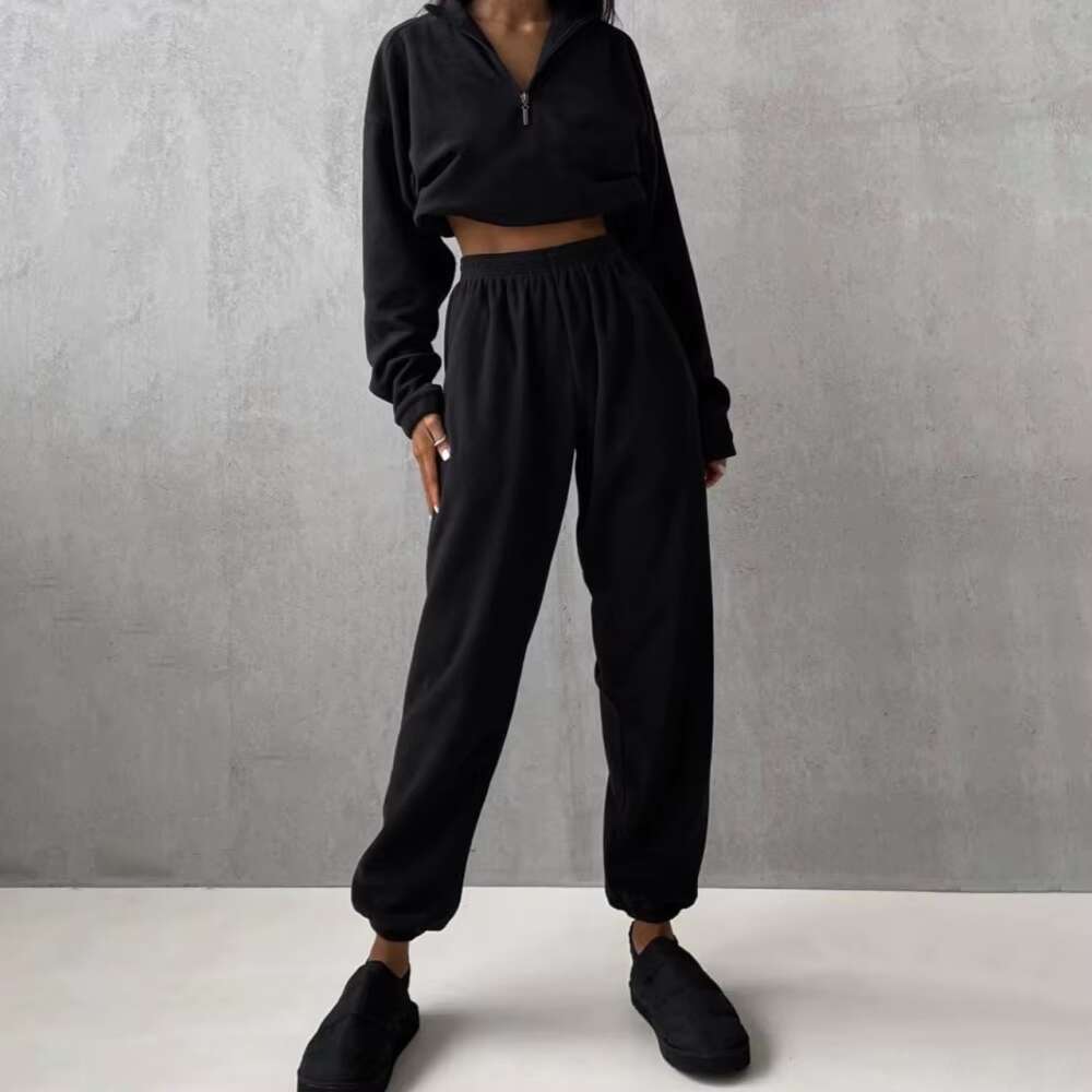 2025 Autumn And Winter Women's New Hooded Casual Hoodie Set