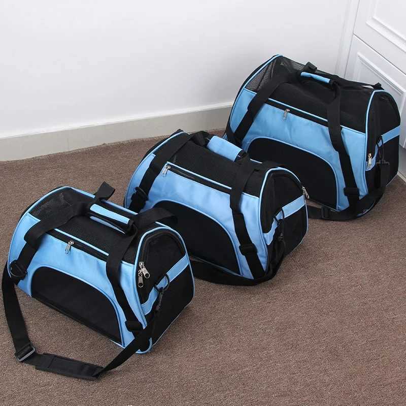 Portable Dog Cat Carrier Bag Pet Puppy Travel Bags Foldable Cats Handbag Travel Pet Bag Transport Bag 250205