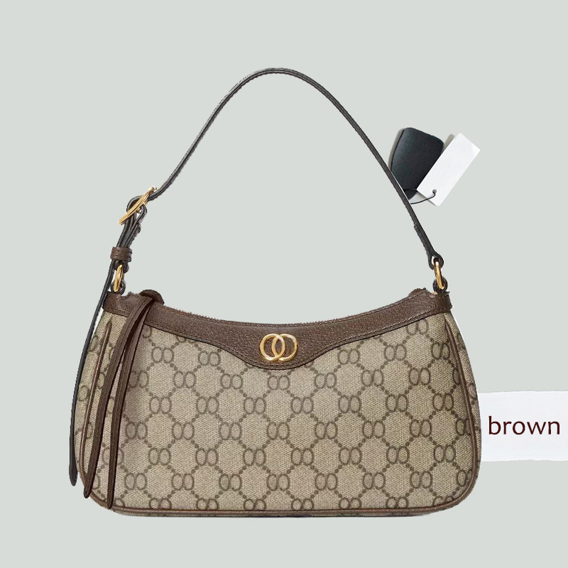 Designers Bag Women Shoulder Bags Ophidia Bag Classic Handbags Ladies Designer Messenger Underarm Bag Lady Purse Brown Wallet Letter Messenger Leather Bag