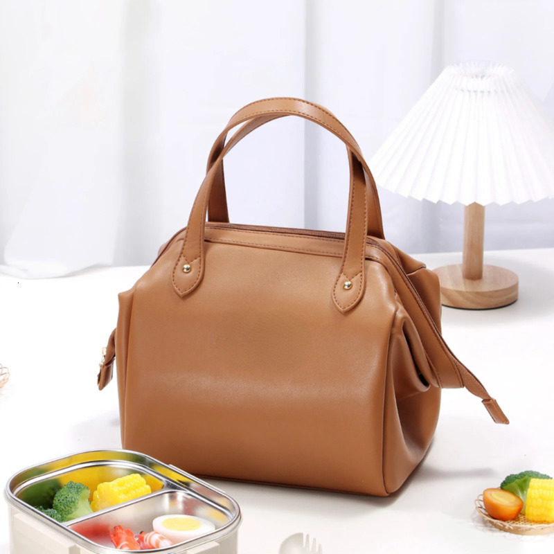 Ship from US Portable Lunch Bags Thermal Insulation Box Childrens School Picnic Large Capacity Tote w250227FBB