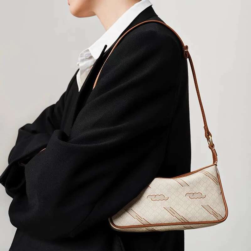 New Song Original Brand Design Handbag Casual Style Commuting Shoulder Vintage Print Women Crossbody Bag