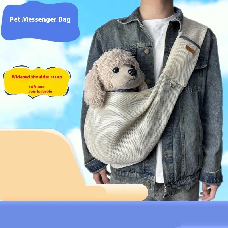 New Outdoor Crossbody Bag, Summer Cat Dog Supplies, Portable And Breathable Pet Bag