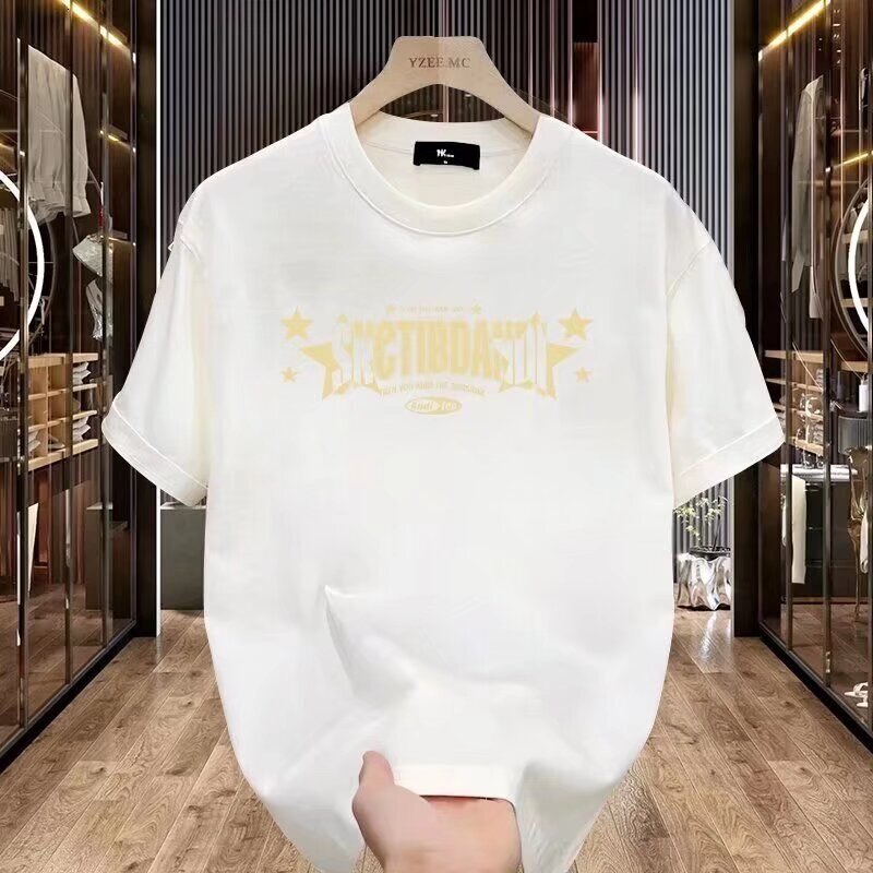 Designer 2025 Youth New Short Sleeve T-shirt For Men Ins Trendy Street Dance Style Round Neck Underwear Top Summer T-shirt