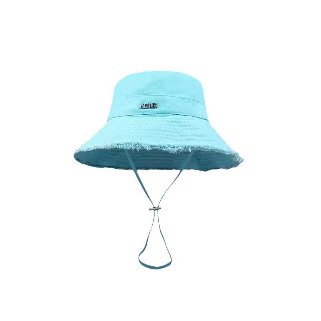 Wide Brim Hats Bucket Hats 2023 New Four Seasons Correct Edition J Family Letter Fisherman Hat Fashion Versatile for Men and Women Outdoor Sun Protect