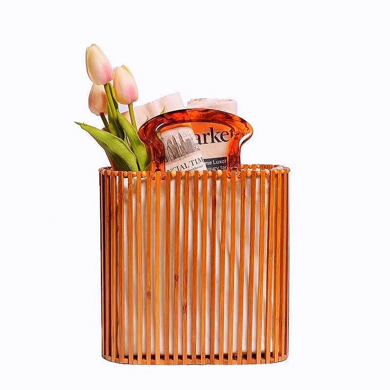 Fashionable Women's Acrylic Bucket Bag