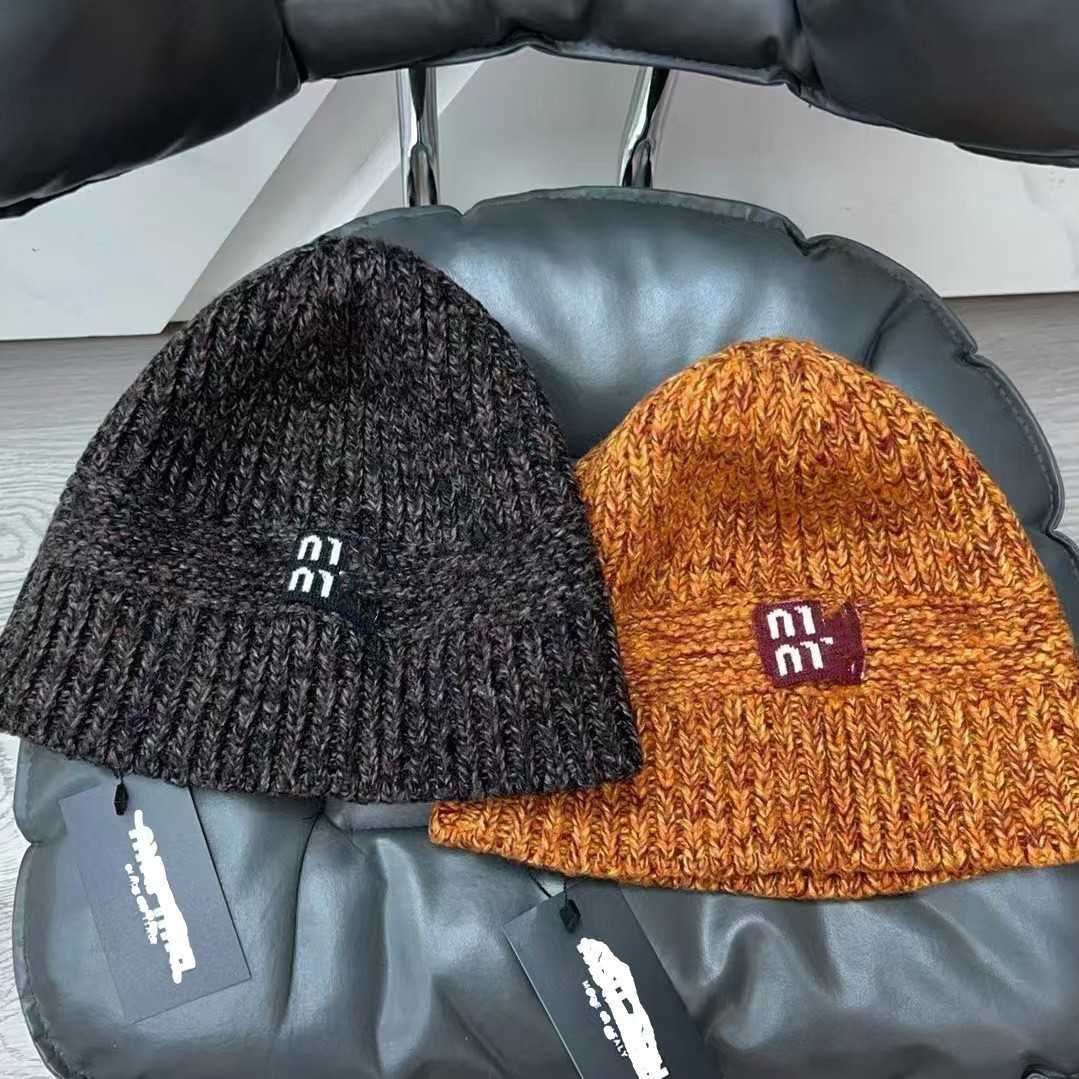 BeanieSkull Caps Miao Familys new knitted hat with a pullover female internet celebrity ear protection cold hat versatile warm fashionable autumn and 